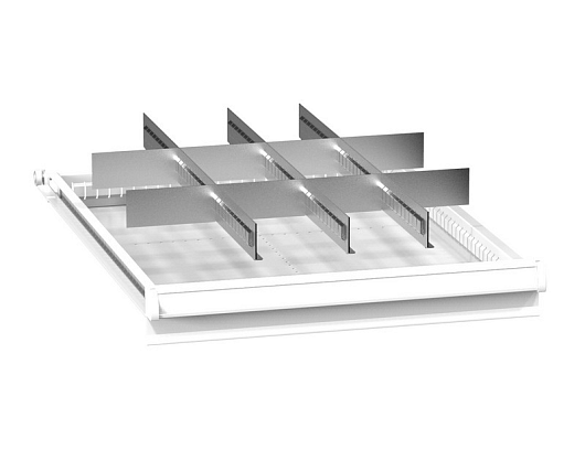 Set of metallic drawer partitions ZE (27x36D) 273633