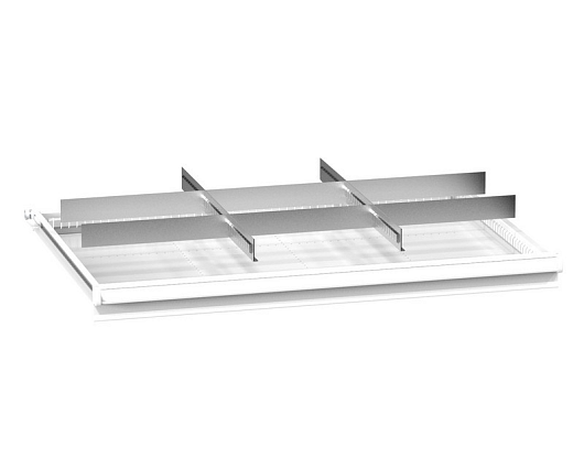 Set of metallic drawer partitions ZG (54x36D) 543621