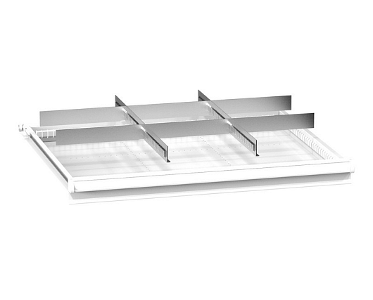 Set of metallic drawer partitions ZK (45x36D) 453622