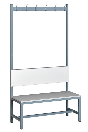 Locker benches with backrest and hangers LV1004