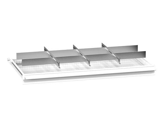 Set of metallic drawer partitions ZC (54x27D) 542731