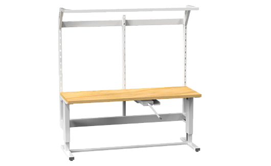 ERGO workbench adjustable with a crank with extension 20ERGO8N
