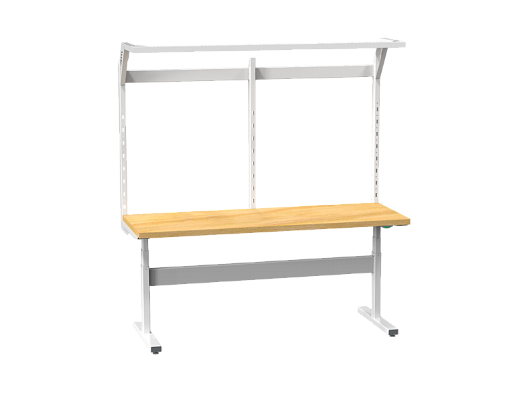 Electrically adjustable ERGO workbench with extension 20ERGO20N